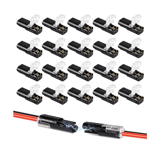 NALACAL 20Pcs Double Wire Plug in Connector