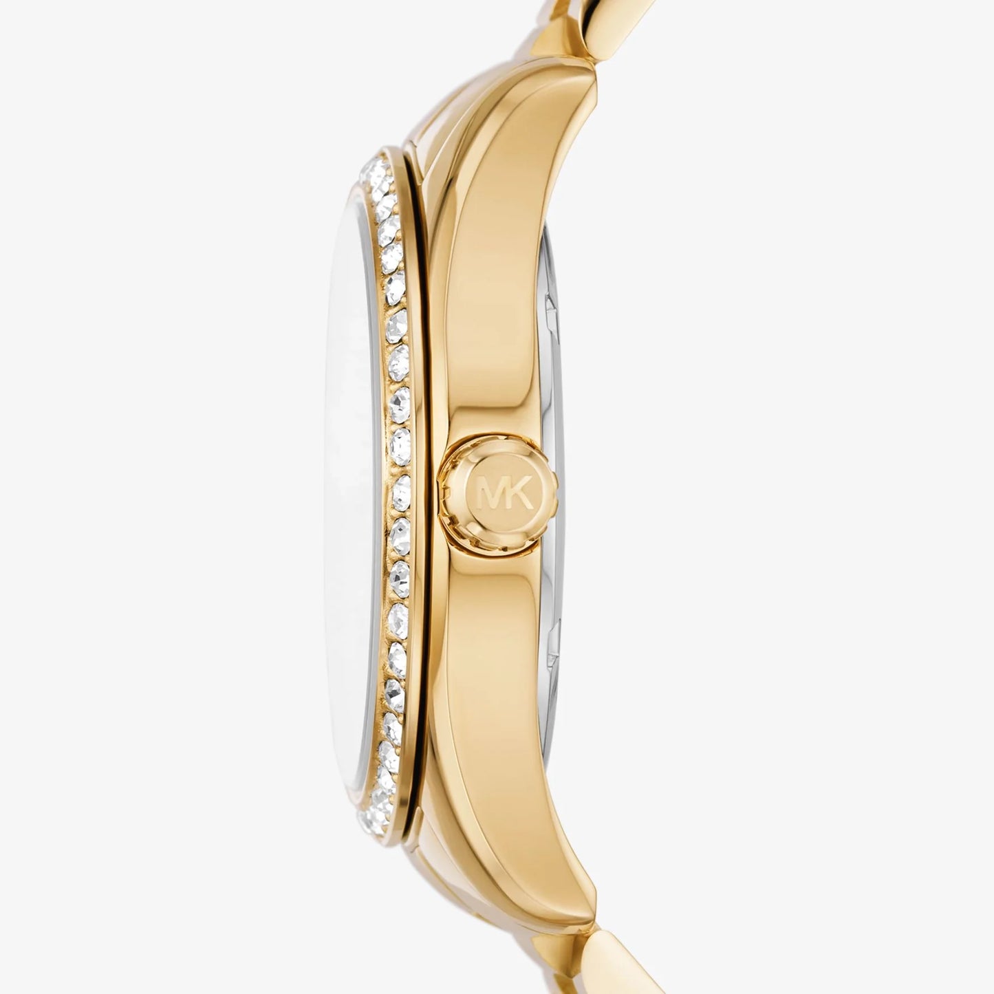MICHAEL KORS LEXINGTON THREE-HAND GOLD-TONE STAINLESS STEEL WATCH AND JEWELRY GIFT SET - MK1079SET
