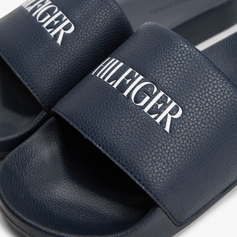 Tommy Hilfiger Embossed Logo Pool Slides