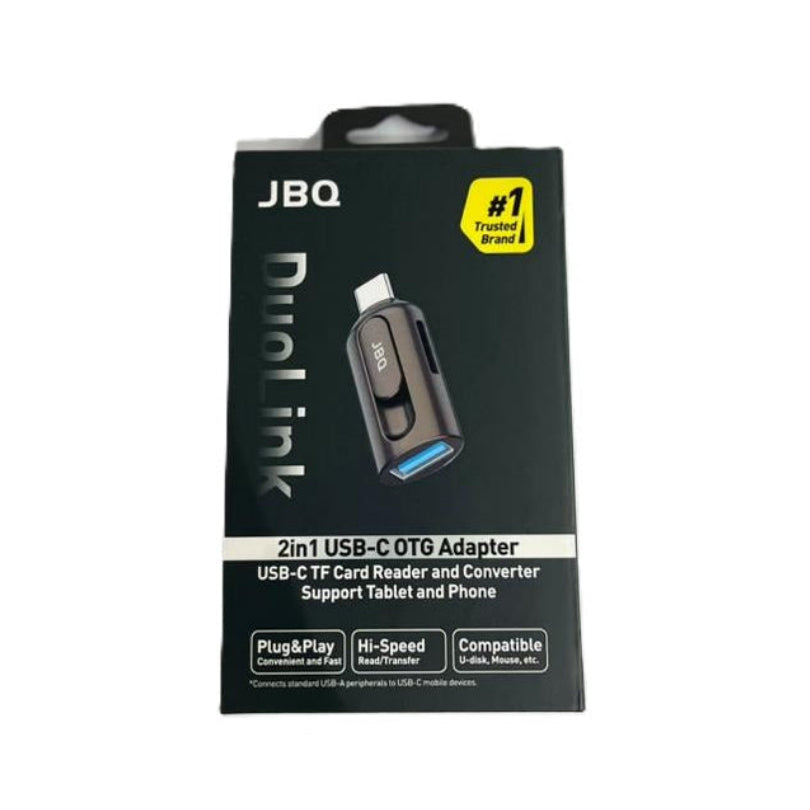JBQ Duo Link 2in1 USB C OTG Adapter