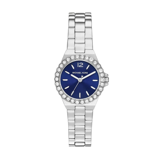 MICHAEL KORS LENNOX WOMEN'S STAINLESS STEEL BLUE DIAL WATCH - MK7397