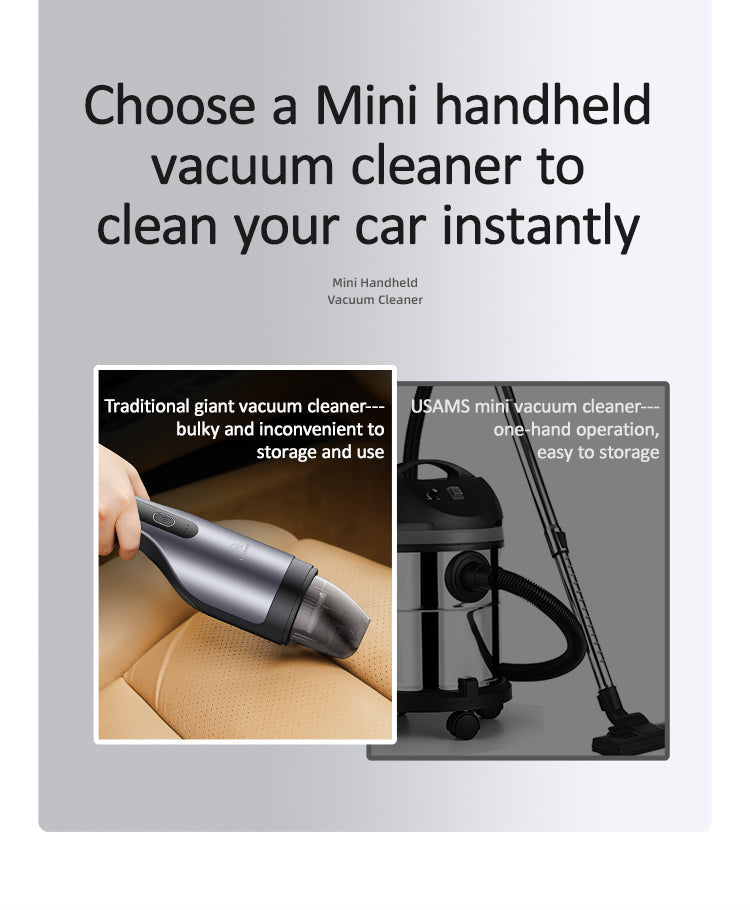 USAMS US-ZB108 Mini Handheld Vacuum Cleaner