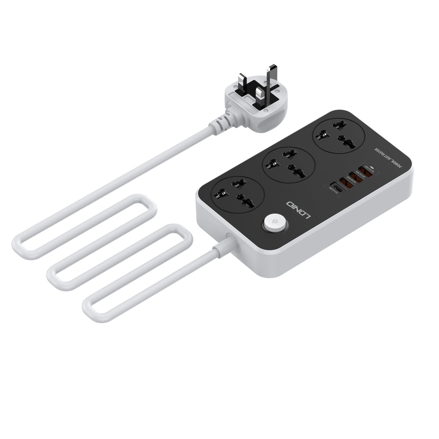 LDNIO SC3412 Extension Power Socket With USB Ports