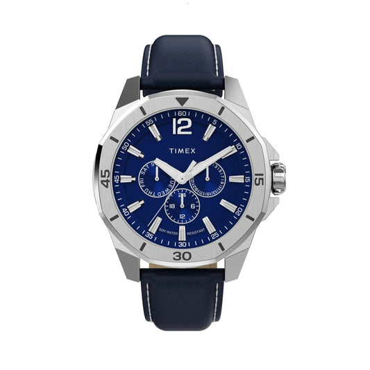 Timex Trend Timex Essex Multifunction 46mm Leather Strap Watch TW2W80200VM