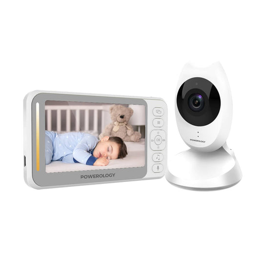 Powerology Smart Cam Baby Monitor Two-Way Audio & Smart Sensors