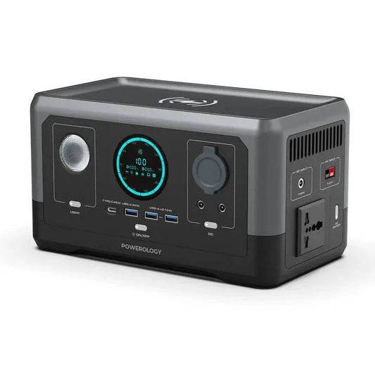 Powerology 76800mAh 300W Solar Input Portable Generator