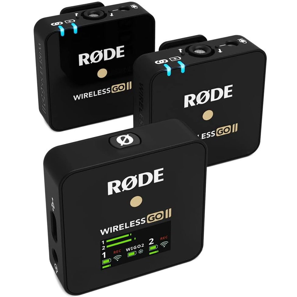 RODE Wireless Go II Dual Channel Wireless System with Built in Microphones