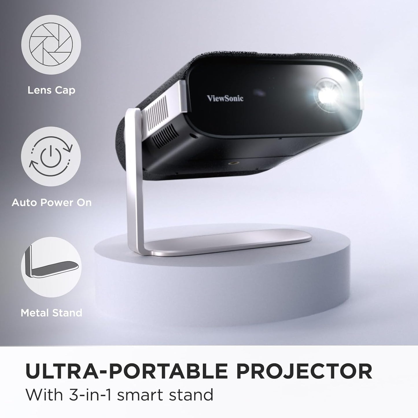 ViewSonic M1X Portable LED Projector with Smart Stand