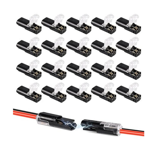 NALACAL 20Pcs Double Wire Plug in Connector
