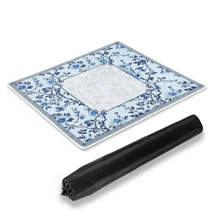 Mahjong Mat, Mahjong Rubber Table Mat with Carry Bag