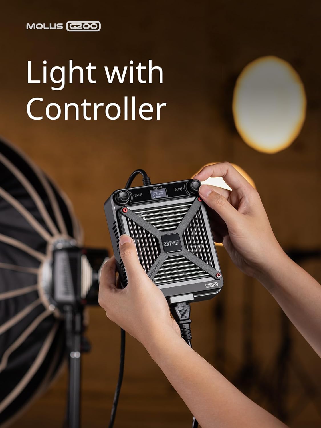 Zhiyun MOLUS G200 200W Video Light with Bowens Mount