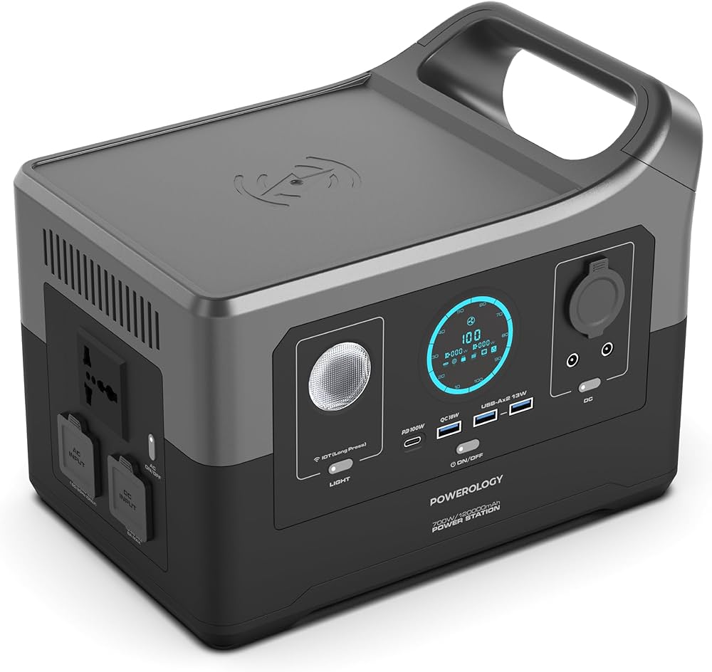 Powerology 120000mAh 700W Smart Power Generator Direct AC Re-Charge - 80% IN 1 Hour