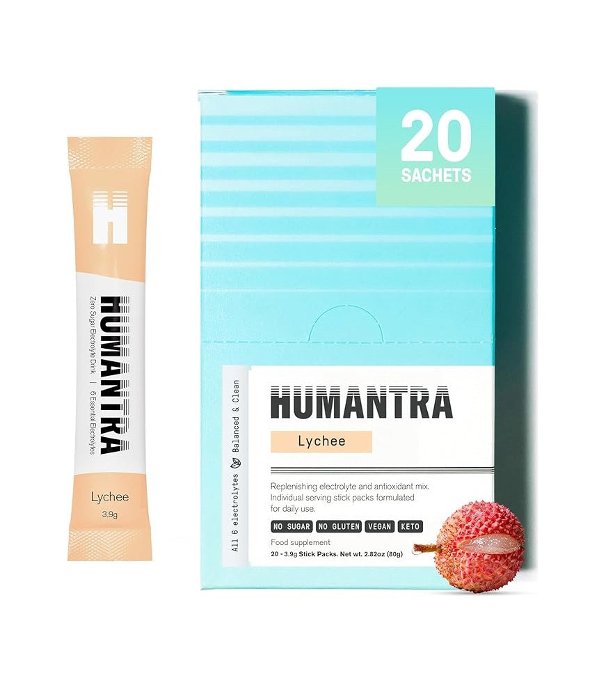 Humantra Electrolytes Powder - Lychee Flavor