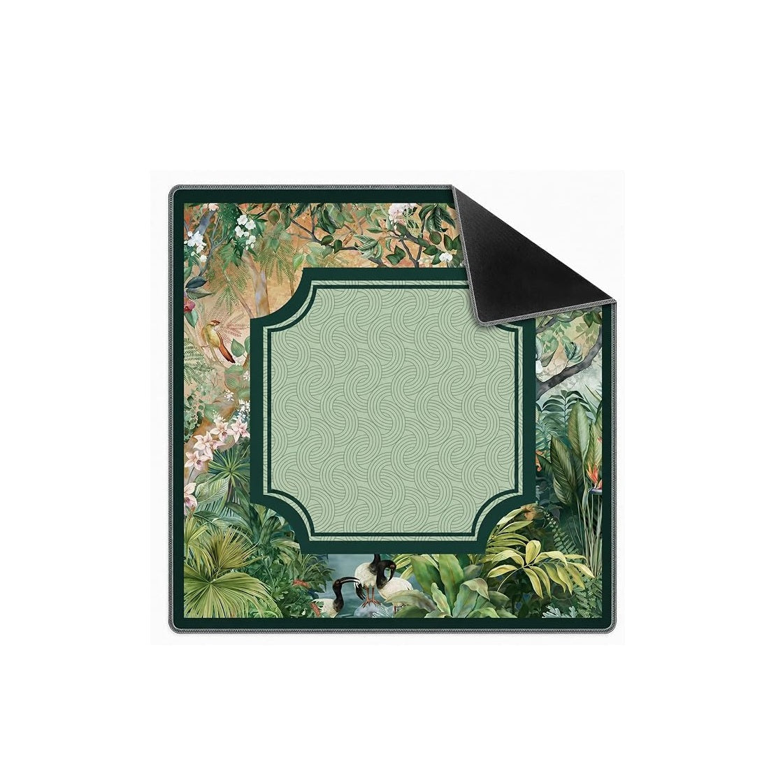 Lukery 3D Flowers Absorbent Quick-Drying Mahjong Mat