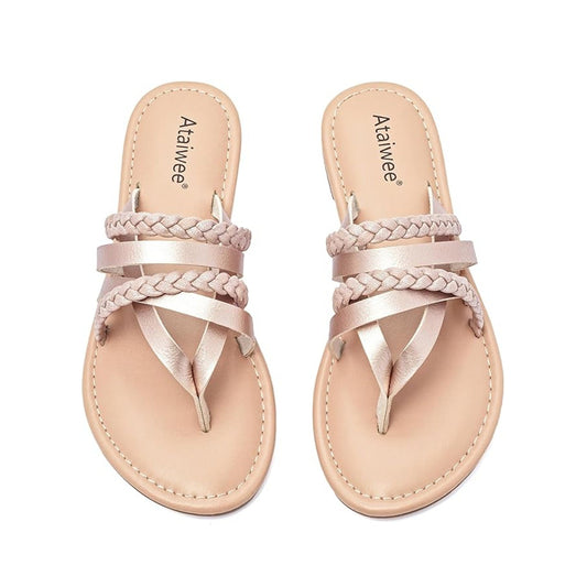 Ataiwee Womens Flat Slide Sandals