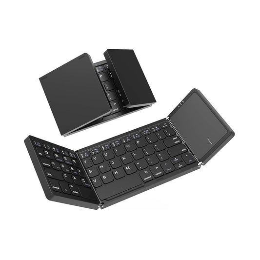 Foldable Wireless Bluetooth Keyboard with TouchPad