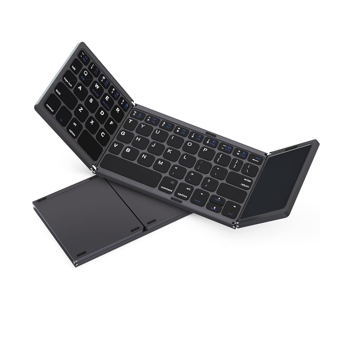 Foldable Wireless Bluetooth Keyboard with TouchPad