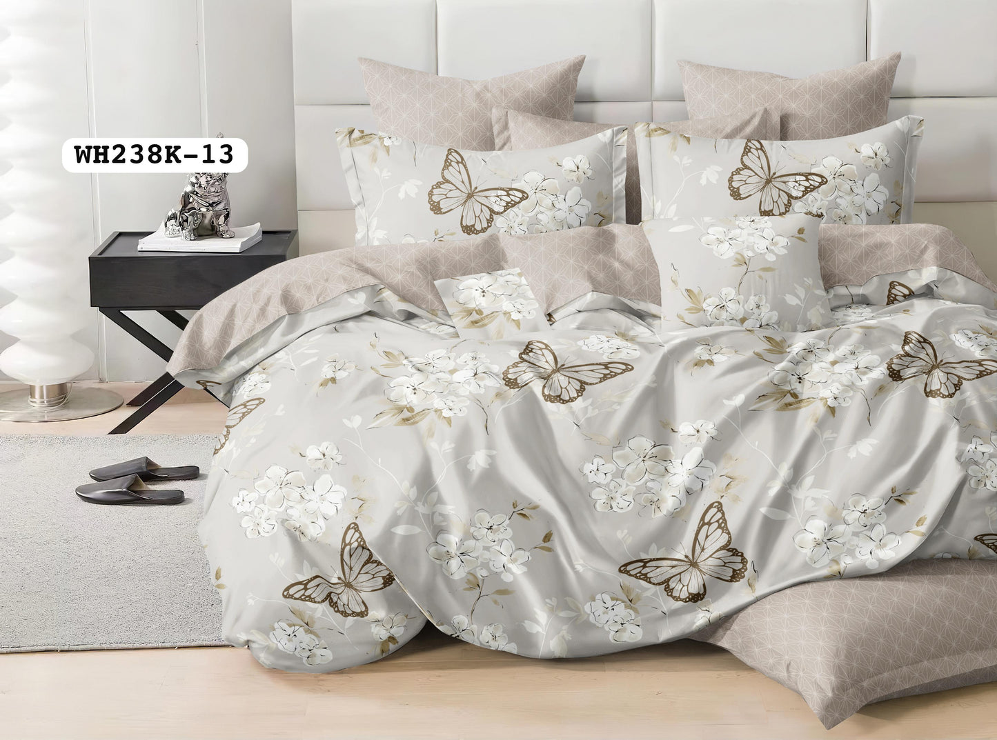 Warm House 6 Pcs Duvet Cover Set Elegant