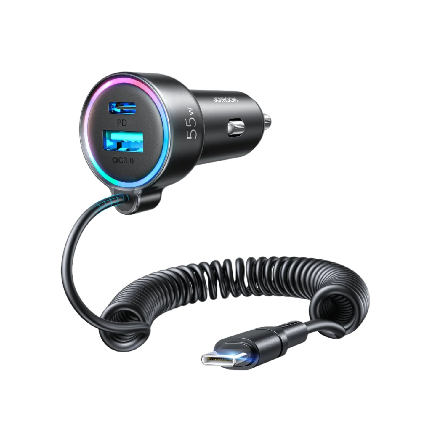 JOYROOM JR CL07 72W 3 in 1 Wired Car Charger