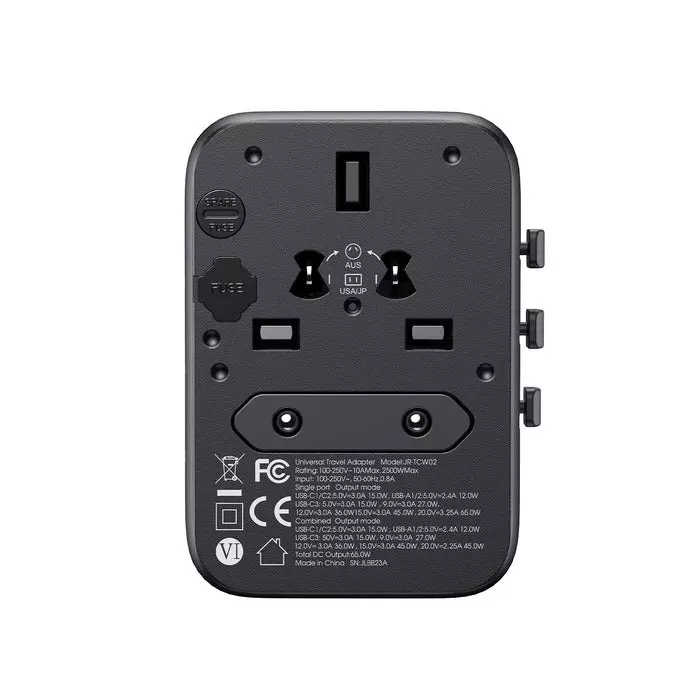 Joyroom 65W Universal Travel Adapter GaN