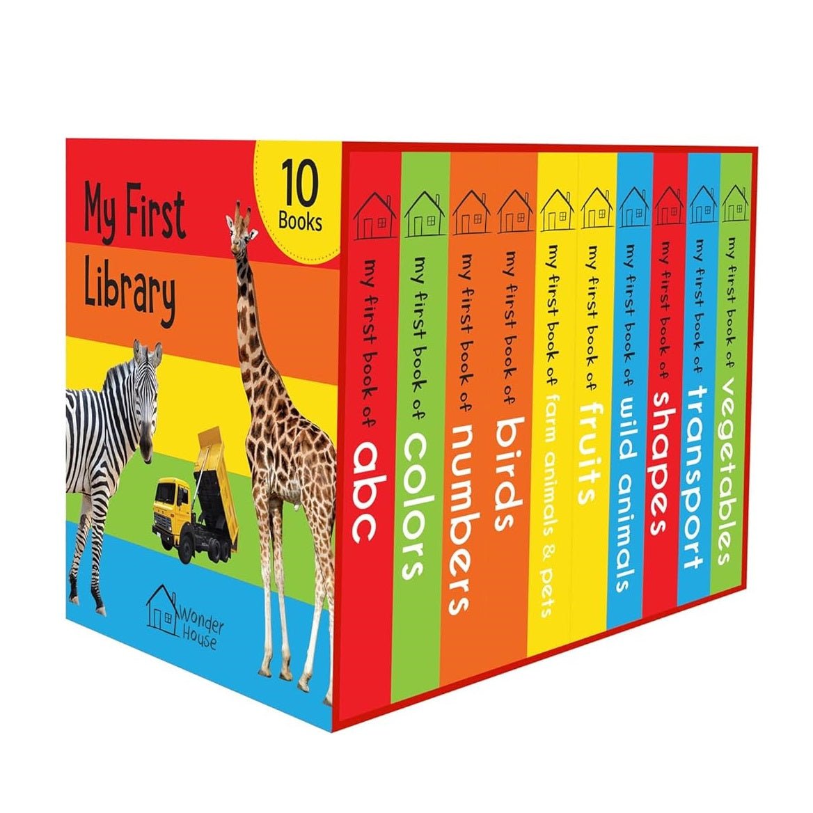 My First Library Boxset of 10 Board Books for Kids