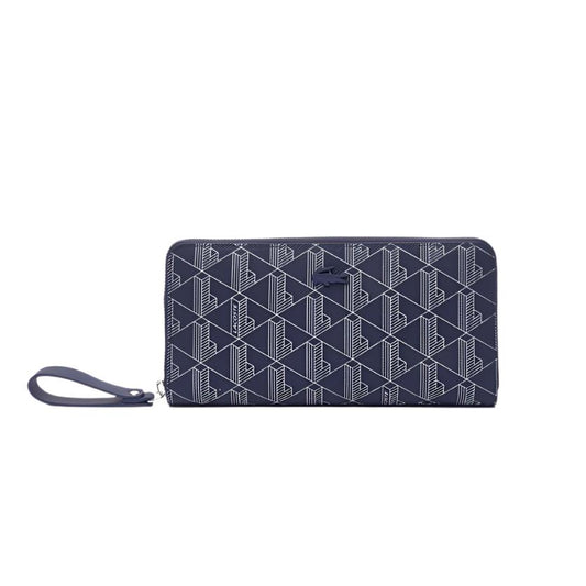 Women's Lacoste Monogram Print Zip Wallet