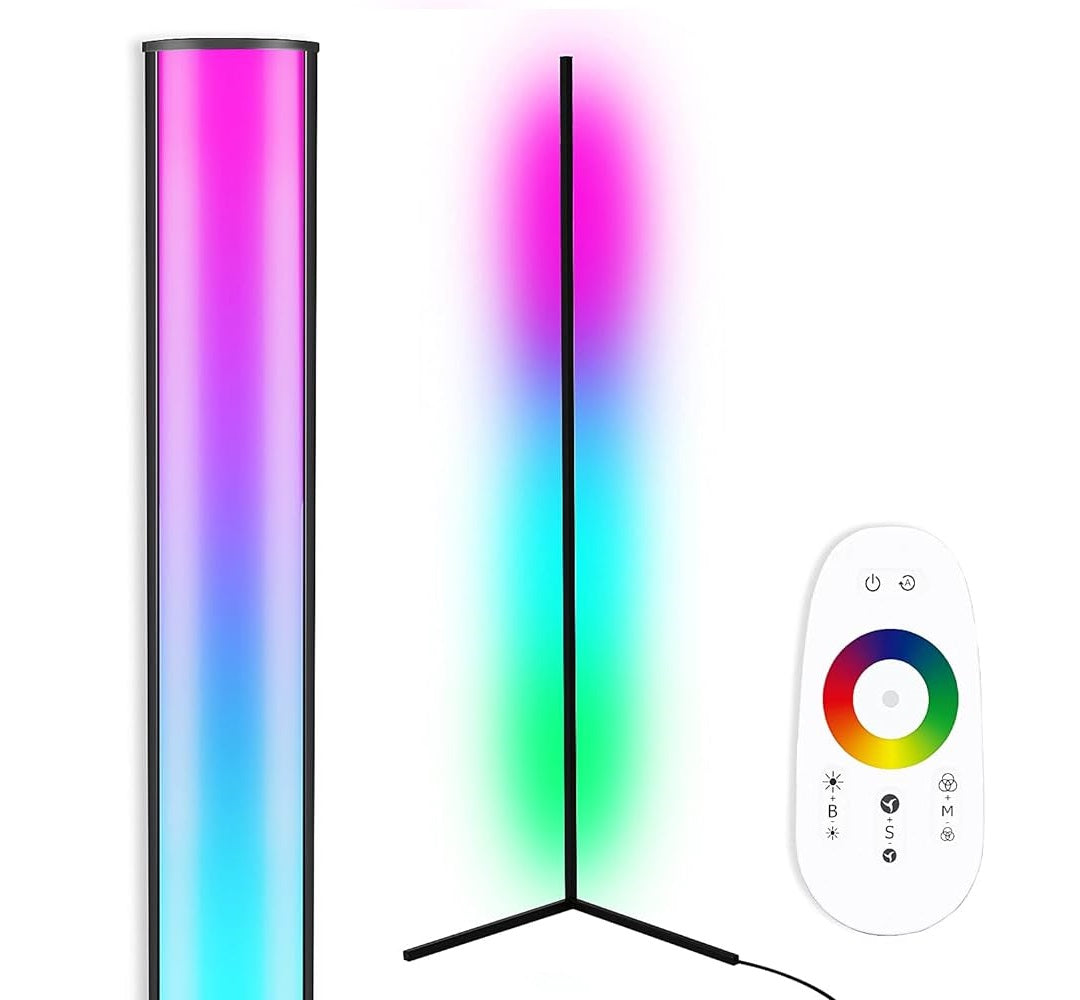 LED RGB Corner Floor Lamp with RGB Remote