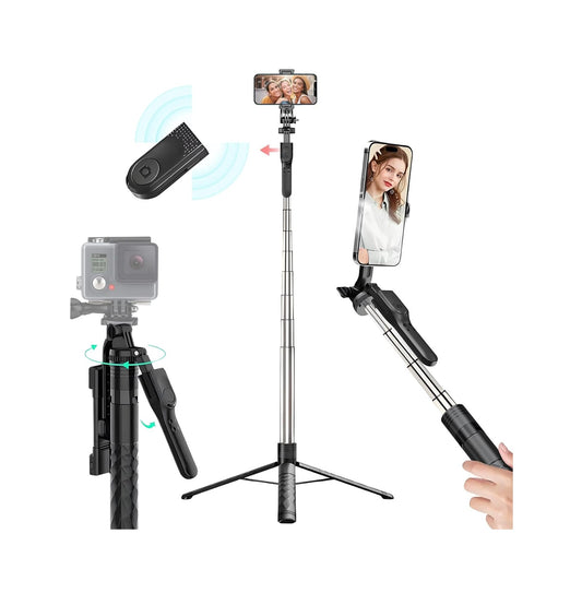 Compact Selfie Stick Tripod with Remote