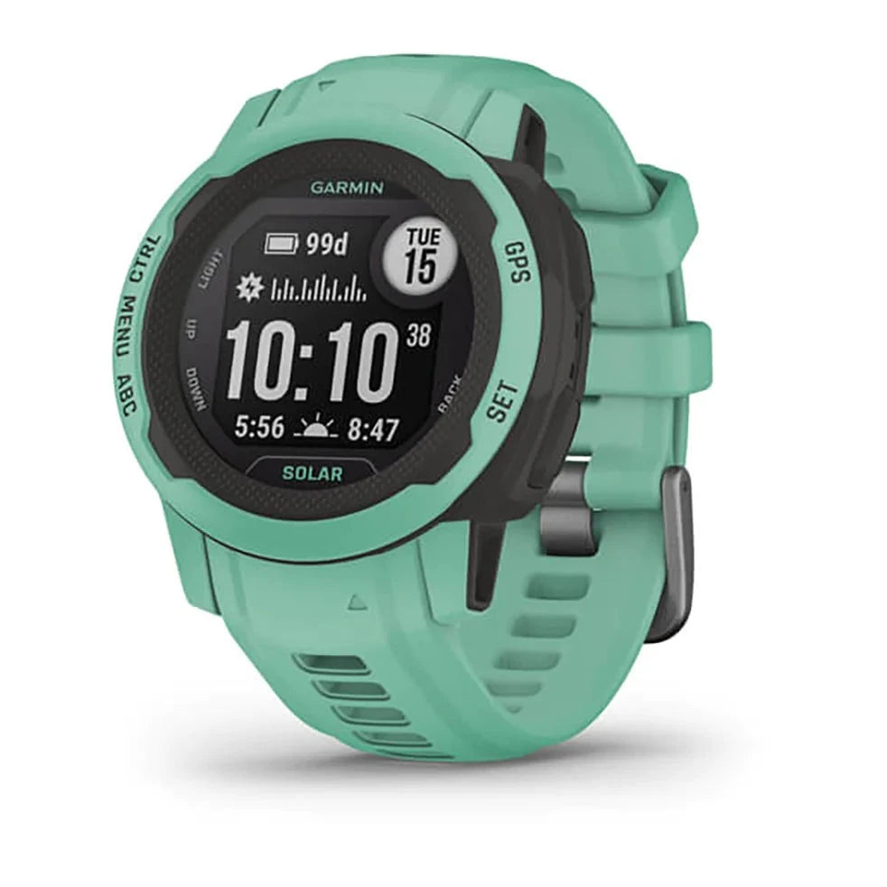 GARMIN INSTINCT 2S SOLAR NEO TROPIC SILICONE BAND FULL DISPLAY WATCH - 010-02564-02