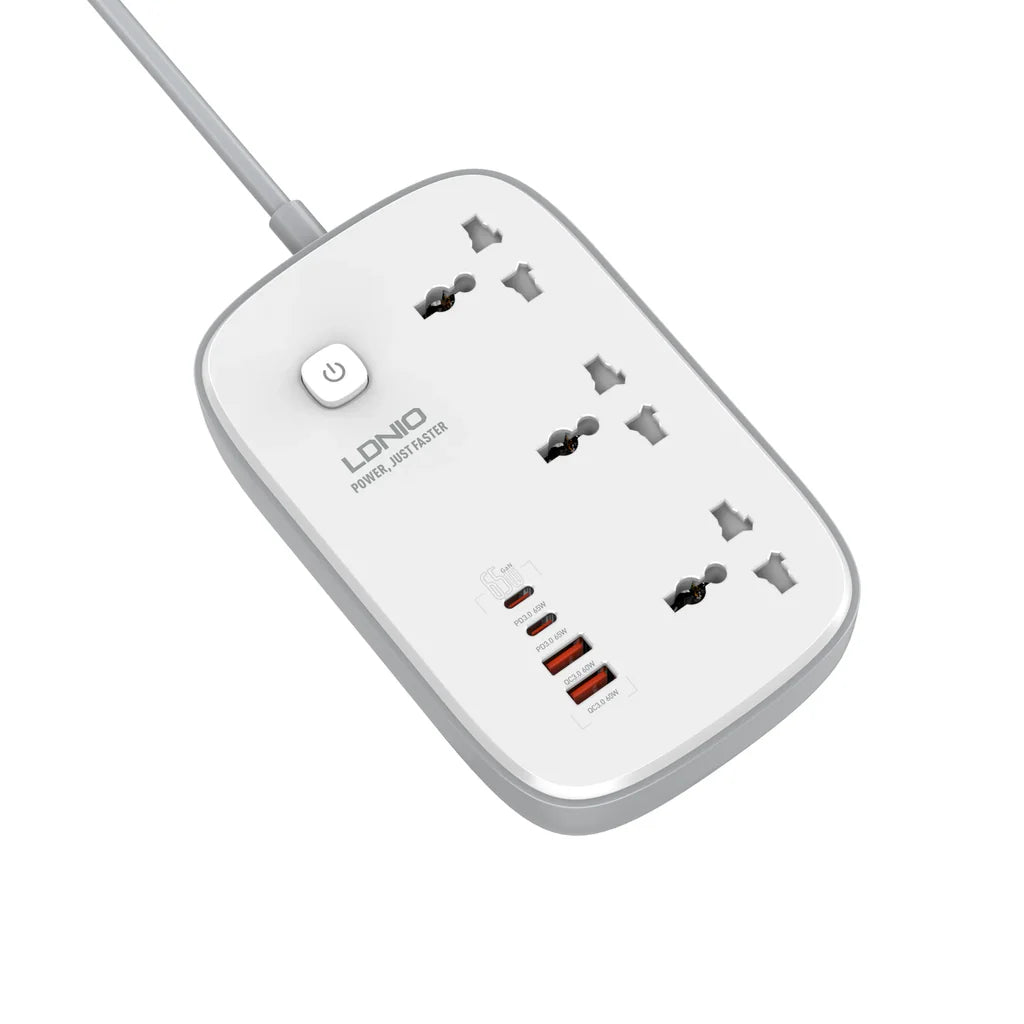 LDNIO SC3416 Extension Power Strip With USB Ports