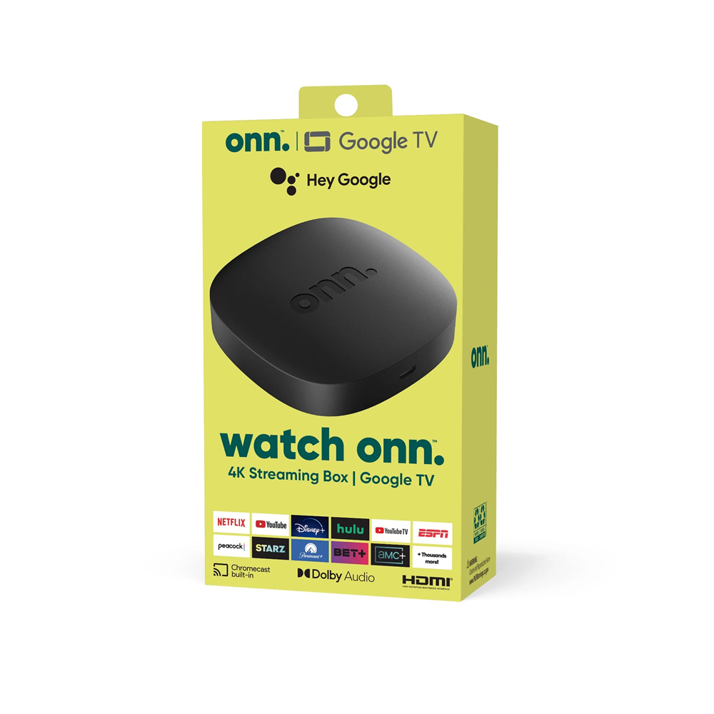 ONN Android TV 4K UHD Streaming Device